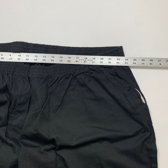 Only Necessities Black Elastic Waist Plus Size Womens Pants 32WP - Picture 4 of 6
